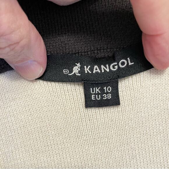 Kangol Skirt Womens Size 6 Knit Midi Black White Logo Slimming Minimalist Look - Picture 4 of 6